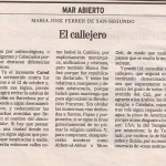 Artículo El callejero - diario El Mundo