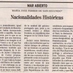 Artículo Nacionalidades Históricas - diario El Mundo
